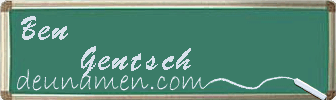 Ben Gentsch Visitenkarte